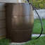 FCMP Outdoor 45 Gallons Plastic Rain Barrel and Hose