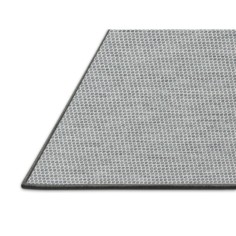 Tapis gris zone contemporaine Hytop, Rectangle 5 pi x 7 pi