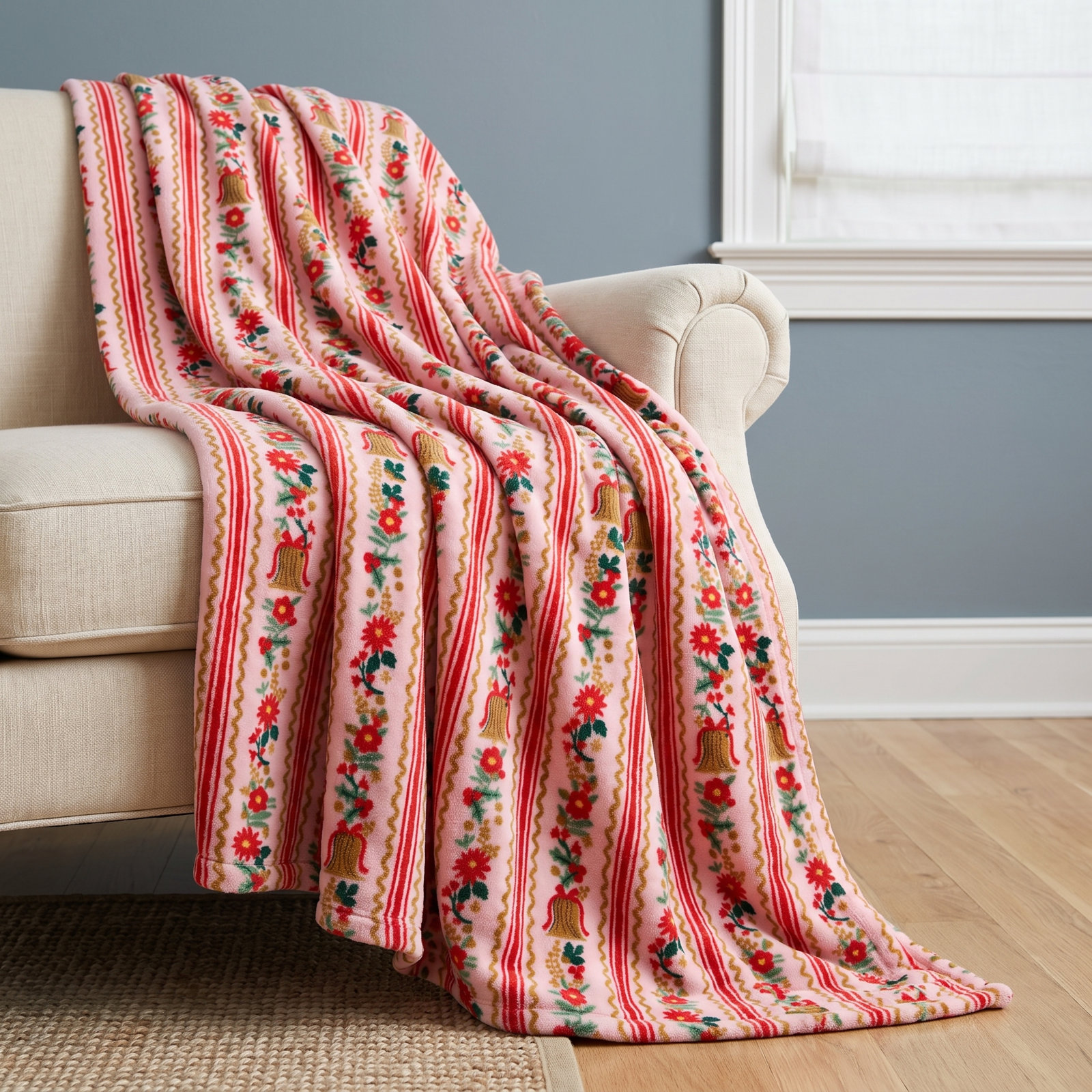 Holly Jolly Throw Blanket