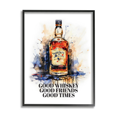 Ax-776-Giclee " Good Whiskey And Friends " by Amanda Greenwood