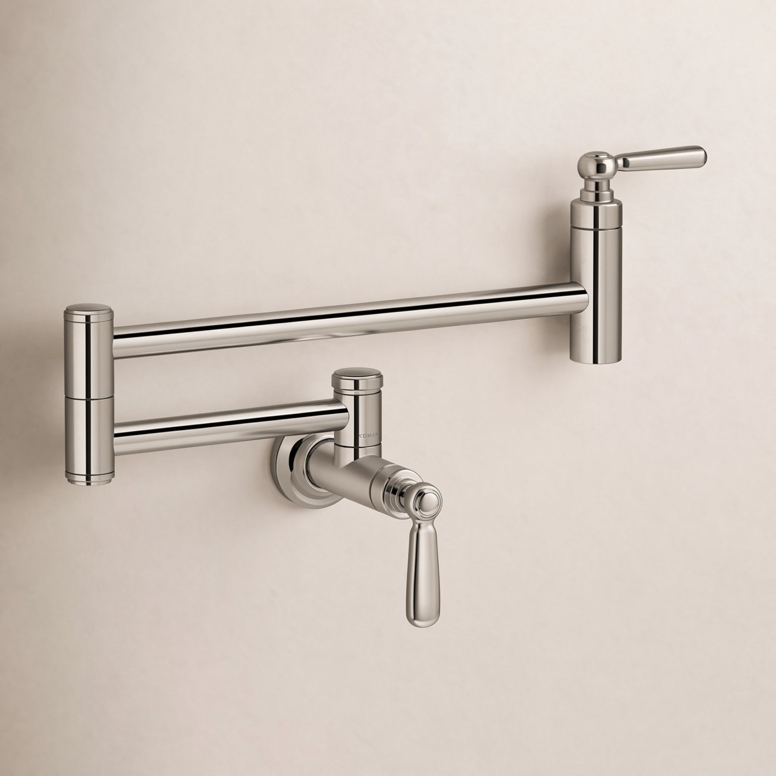 Edalyn Wall-Mount Pot Filler Faucet, Vibrant Polished Nickel