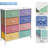 Sorbus 6 Drawers Dresser with Steel Frame, Wood Top, Fabric Bins in Rainbow Pastel