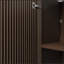 Armoire de salle de bain pliable 24 po avec lavabo en céramique blanche, facile à transporter et peu encombrante