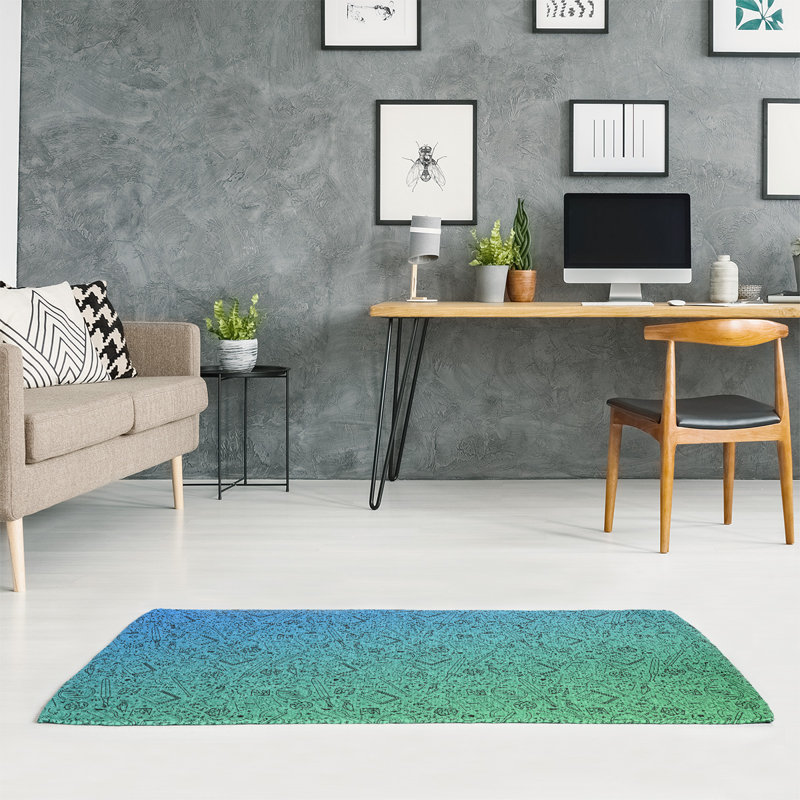 Chenille Abstract Indoor Rug, Rectangle 4' x 6'