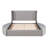 Upholstered Platform Bed Storage Velvet Bed with Wingback Headboard and 1 Big Drawer,2 Side Storage Stool-617416033