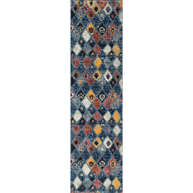 Victorville Abstract Indoor Rug, Runner 2'7" x 10'