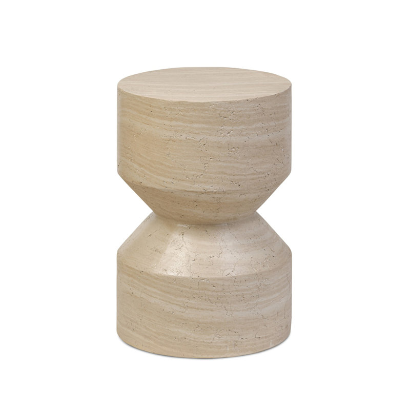 Ara End Table, Sand Striae