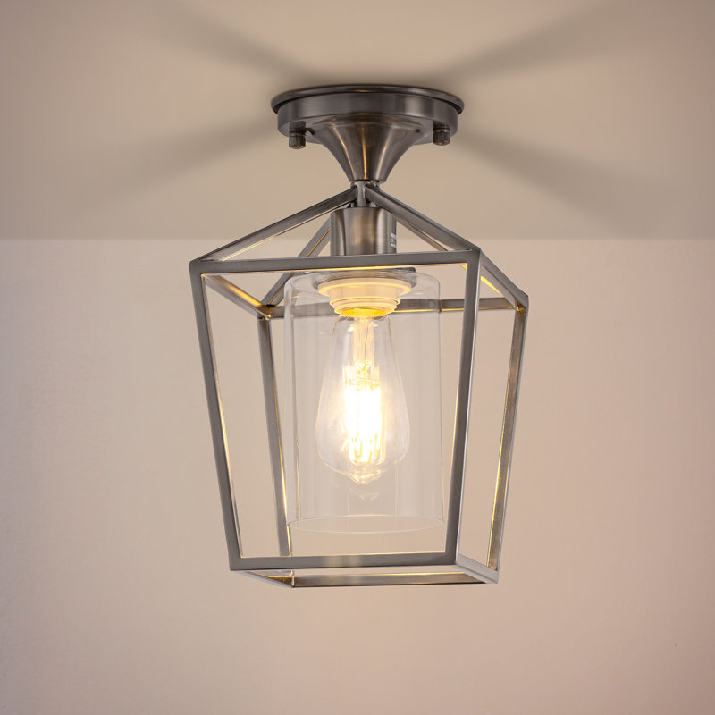 Luminaire encastré Crattic Lantern, H 11,7 po x l 7 po x P 7 po, Argent