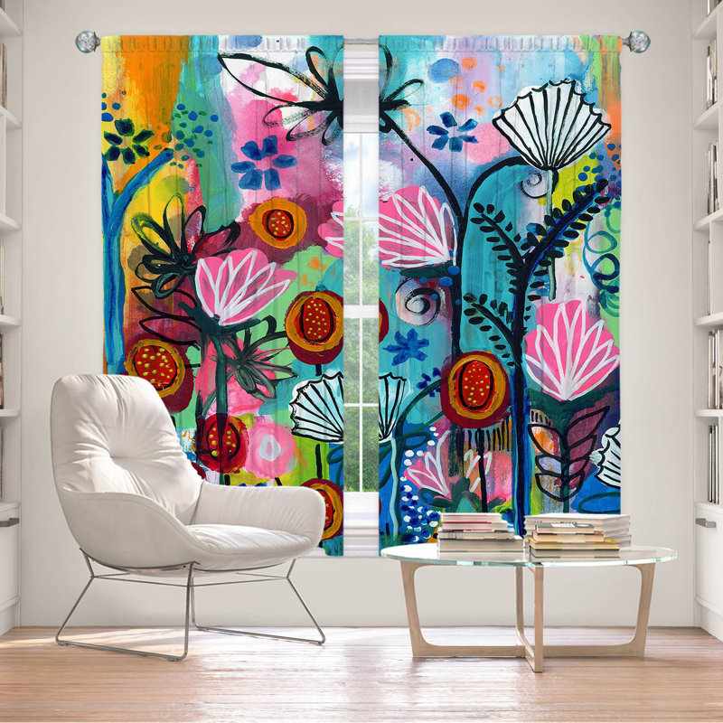 Ensemble de rideaux en polyester 2 pièces Didi, L 40 po x L 82 po