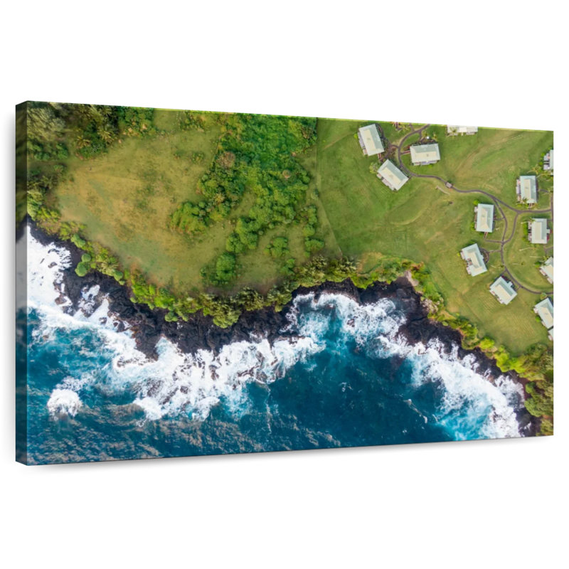 Ravi Hana, côte volcanique d'Hawaï, H 32 po x l 48 po