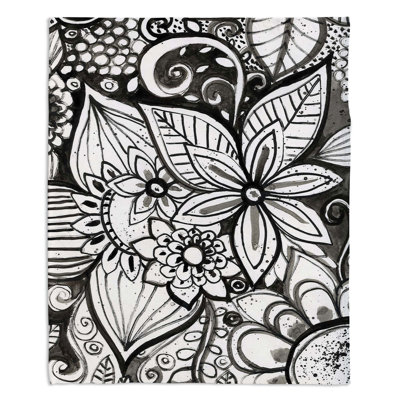 Jeté / motif floral
