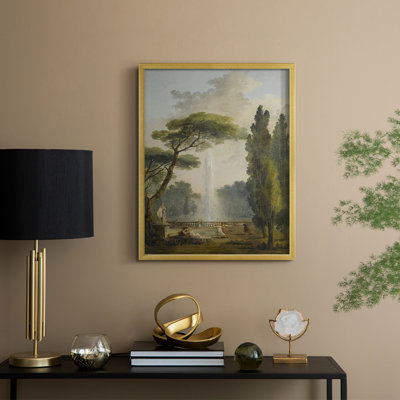 Reproduction florale vintage avec encadrement Cccx - bois massif