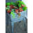 20.5X20.5X21 Inches, Galvanized Iron Tub Stand, Planting, Entertaining, Rustic Decor Style, Rivet Details