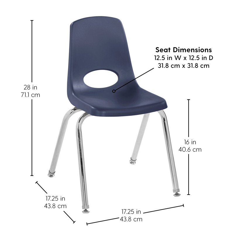 Ensemble de table et chaises rectangulaires à hauteur réglable T-Mould, Bleu marine, Pasadena Oak