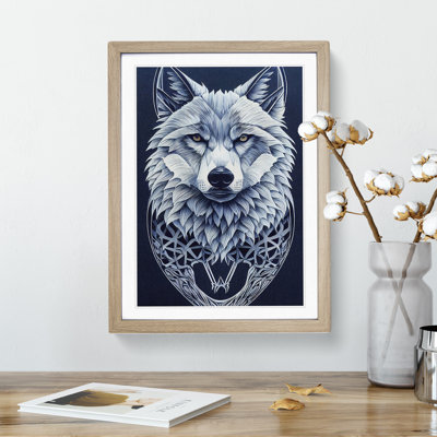 Wolf Art Deco No.2 - Wall Art