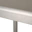 Table de bar d'extérieur grise de 43 pouces avec structure en aluminium et plateau en verre | Idée de cadeau