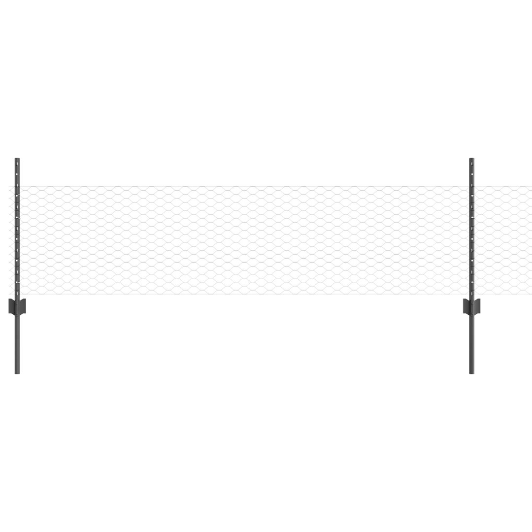 50cm H x 2500cm W Metal Border Fencing