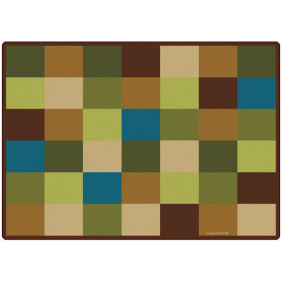 Rectangle Machine Tufted Nylon Rug