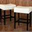 Tabouret de comptoir 2 sans dossier Kd, cuir, 13,18 lb, 15,55 po X P 19,01 x H 26,51 po, pour le confort de la maison 2 tabourets en cuir, l, P, ajout élégant