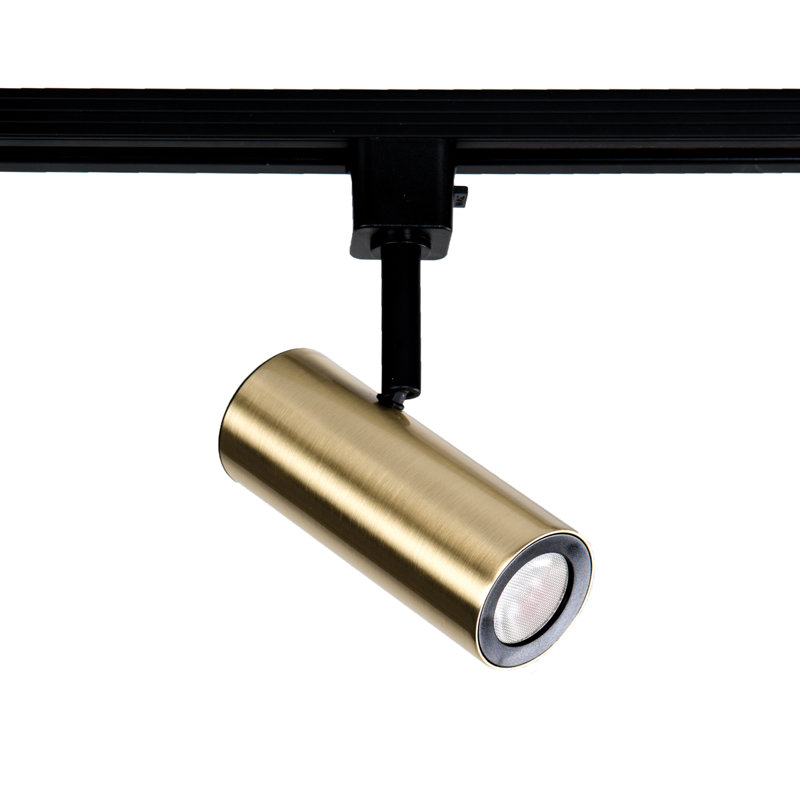 Silo X10 Acled Track Head, Lightolier (L), Brushed Brass
