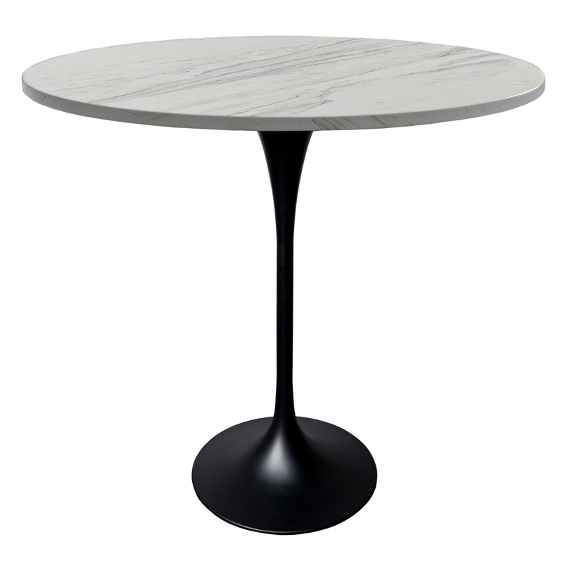 Table de salle à manger Heatherton, H 43,52 po x L 47,24 po x l 47,24 po