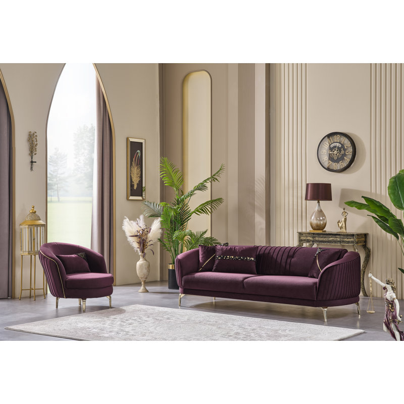 Chaise d'appoint Kika, bourgogne, Bourgogne