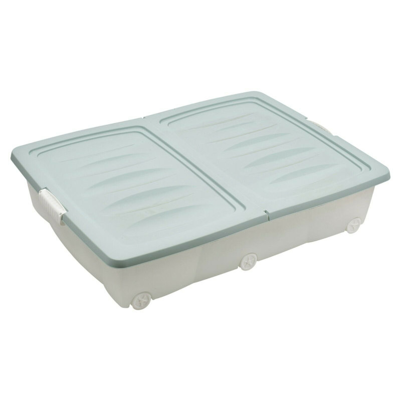 Rebrilliant Plastic Decorative Bin, Teal