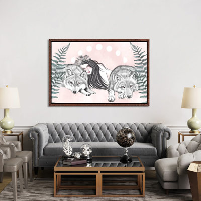 Wolves Together by Andrea Hrnjak - Gallery-Wrapped Canvas Giclée on Canvas