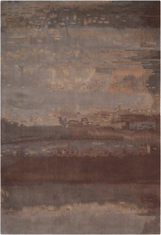 Wool Abstract Indoor Rug, Rectangle 4' x 6'