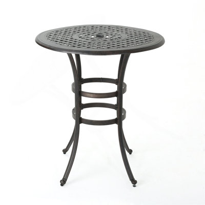 Table de bar en fonte d'aluminium