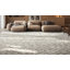 Tapis ivoire et gris anthracite à motif de chevrons Bethlyn-33394261