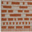 Cotton Geometric Area Rug in Orange/Beige-50110962
