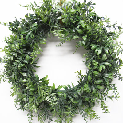 Artificial Fern Mix Leaf Wreath