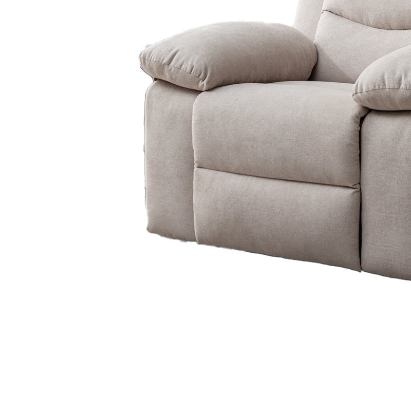 Clizia Recliner,  Beige Gray Velvet
