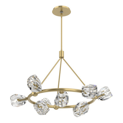 Luminaire suspendu de roue de chariot unique à 9 lumières Gatsby