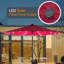 Parasol de marché inclinable 9 pi avec protection contre les rayons UV pour la terrasse et le jardin Oakley-479831575