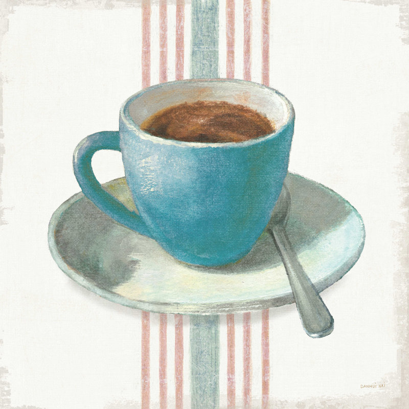 «Kelake Wake Me Up Coffee IV Blue» par Danhui Nai, H 12 po x l 12 po x P 1,25 po