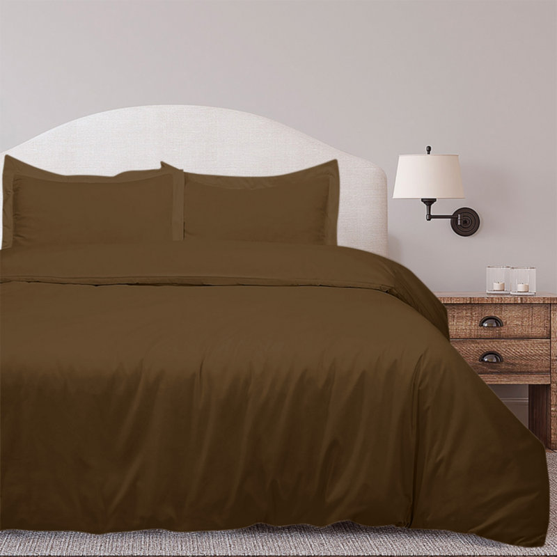 Duvet Cover, Full Duvet Cover + 2 Standard Pillowcases, Brown