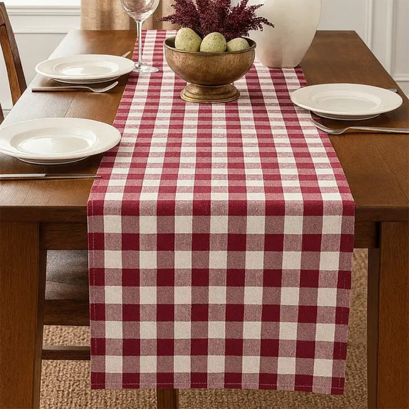 Chemin de table Buffalo, 36 po x 16 po, Vin