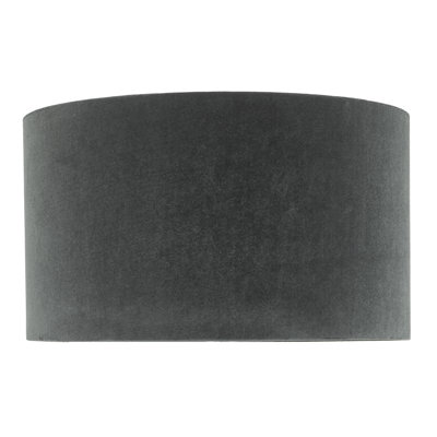 20cm H Velvet Drum Pendant Shade