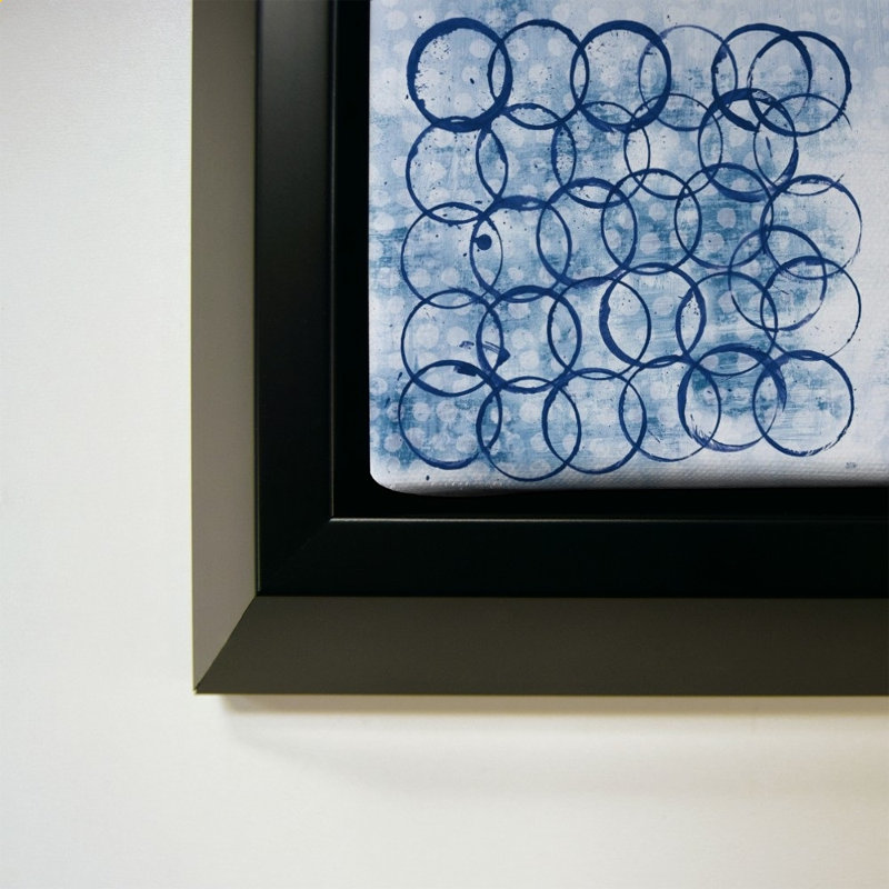 Eclipse II by Melissa Averinos - Graphic Art on Canvas, 24" H x 24" W, Black