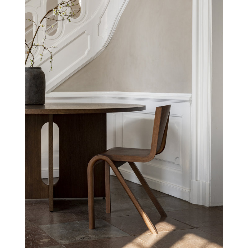 Ready Upholstered Dining Chair, Red Stained Oak, Bouclé 02 Acrylic