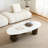 54" Coffee Table, Sintered Stone Table-top, 3 Stainless Steel legs, Free form-826793241