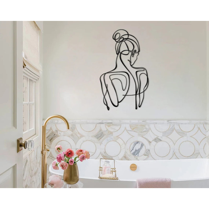 Bagent People Wall Decor on Metal, 61cm H x 34cm W x 2cm D