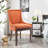Bronze Nail Head Upholstered Side Dining Chair-1216591996