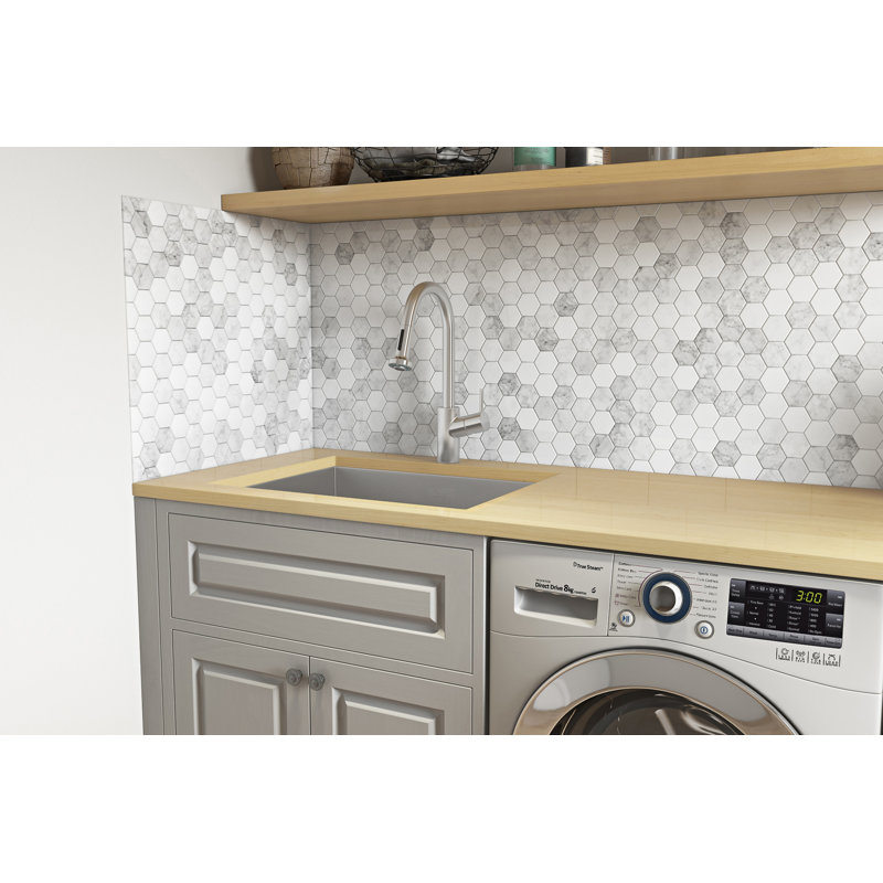 Ruvati 23" x 18" x 12" Deep Stainless Steel Undermount Utility Sink