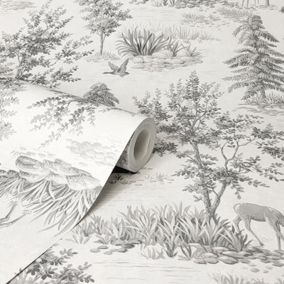 Papier peint gris Dwyer