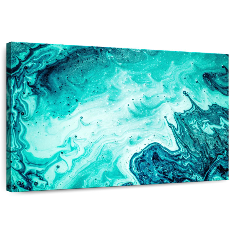 Avery Abstract Aquamarine Luxury