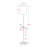 Samir Modern Contemporary Black Metal Floor Lamp