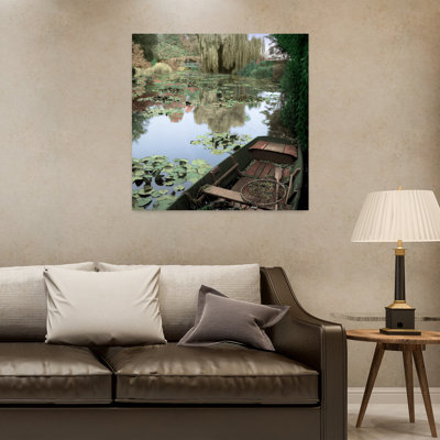 Bateau Giverny 1, art abstrait, paysage